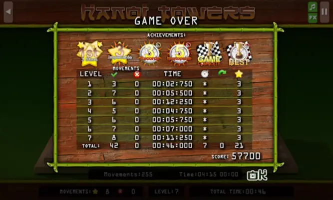 The Hanoi Towers Lite android App screenshot 9