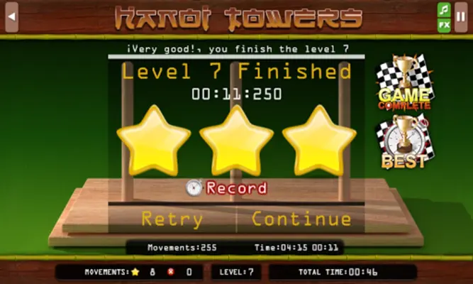 The Hanoi Towers Lite android App screenshot 10