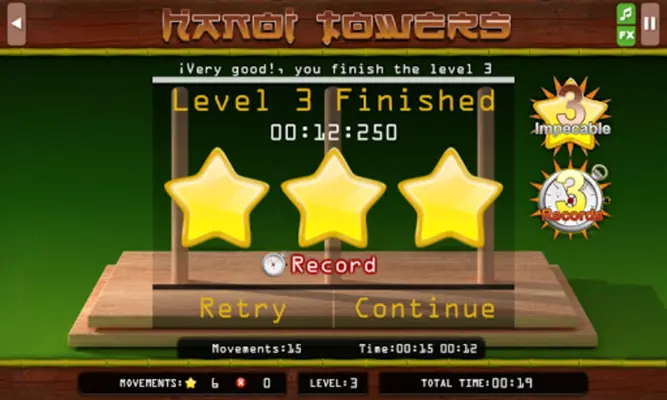 The Hanoi Towers Lite android App screenshot 12