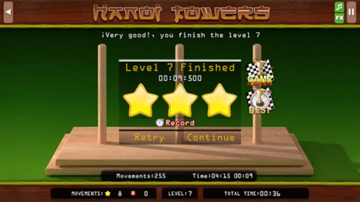 The Hanoi Towers Lite android App screenshot 3