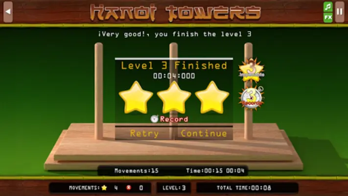 The Hanoi Towers Lite android App screenshot 5